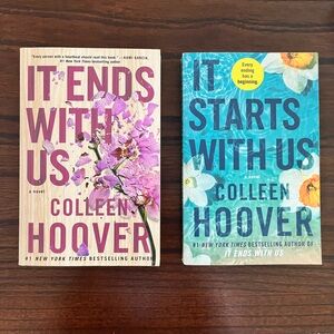 Book Set - It Ends With Us and It Begins With Us by Colleen Hoover.